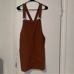 Sadie & Sage Brown Overall Dress